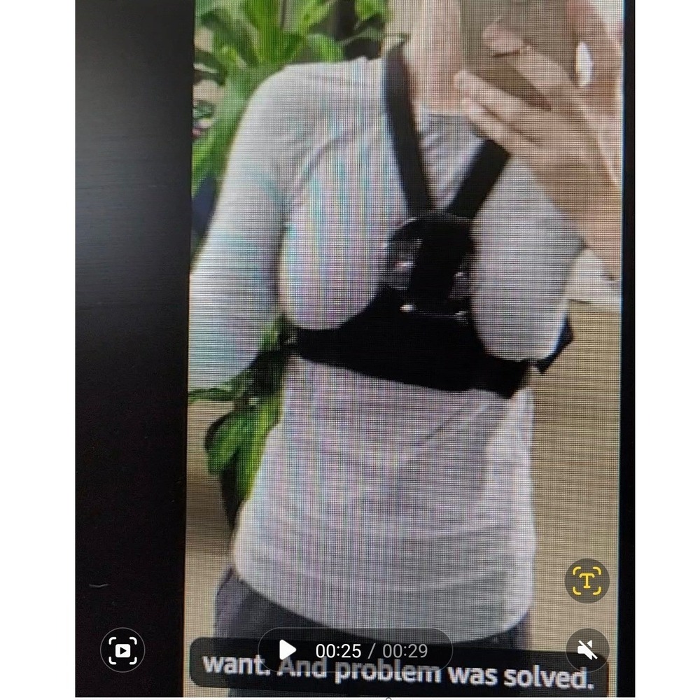 Action Mount Chest Harness Smartphone Adapter Unisex OS Black POV Rig LN